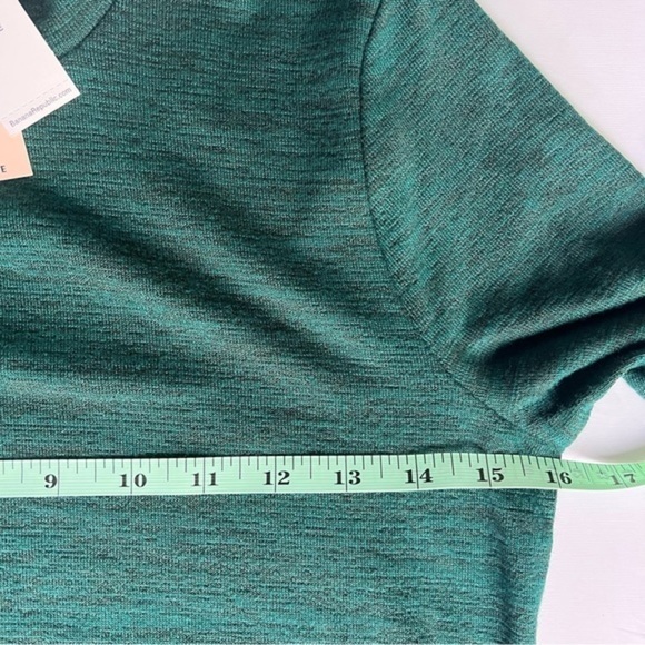 Banana Republic Luxespun Mock-Neck Sweater Dress Side Slit, Green, XSP NWT - Picture 11 of 13